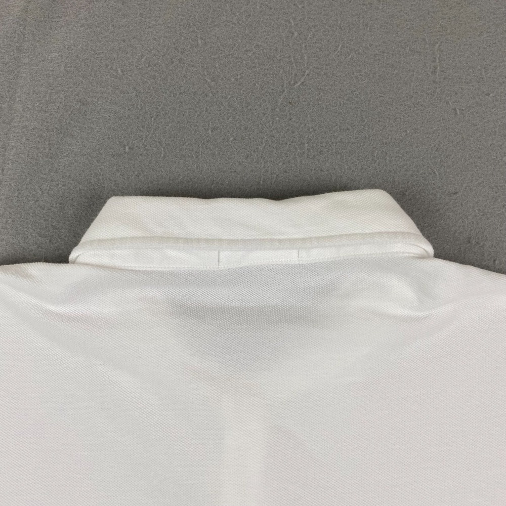 Ralph Lauren Polo Bear Mesh Shirt Men 2XL XXL solid white pocket embroidered - Picture 10 of 14